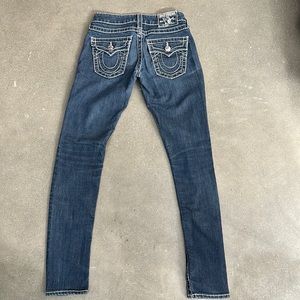 TRUE RELIGION BILLIE SUPER T STITCH STRAIGHT JEAN